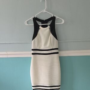 Guess Black and White Mini Dress